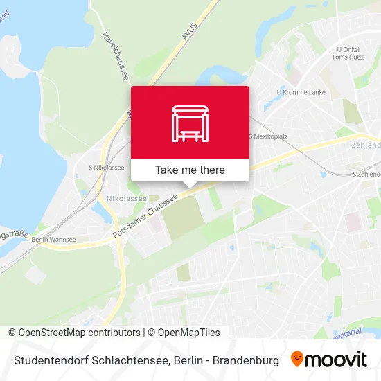Studentendorf Schlachtensee map