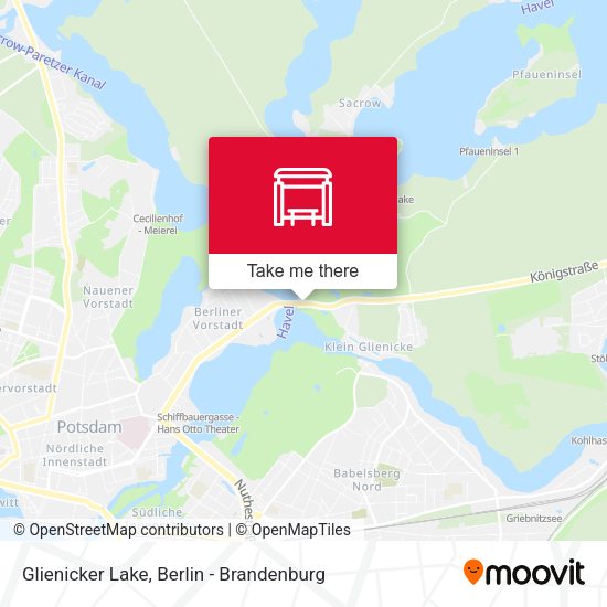Glienicker Lake map