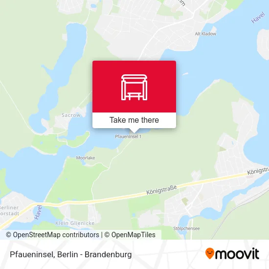 Pfaueninsel map