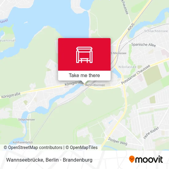 Wannseebrücke map