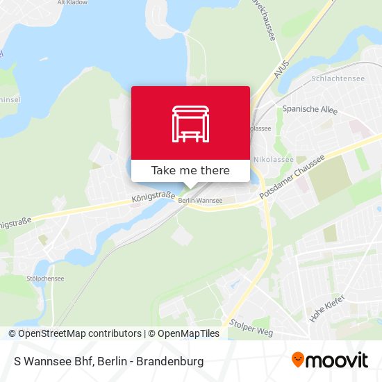 S Wannsee Bhf map