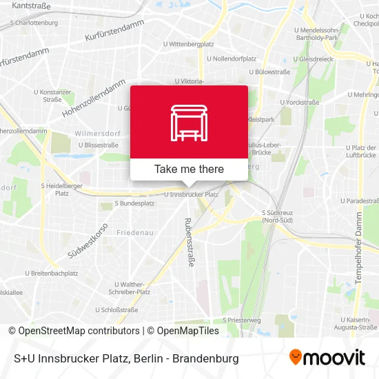 Карта S+U Innsbrucker Platz