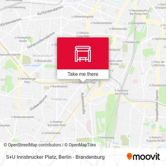 Карта S+U Innsbrucker Platz
