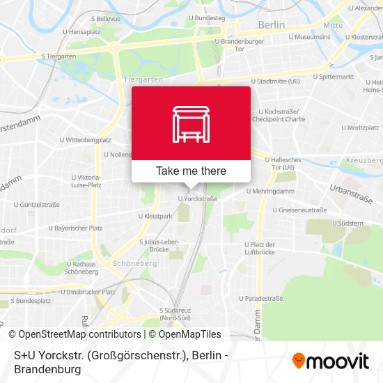 Карта S+U Yorckstr. (Großgörschenstr.)