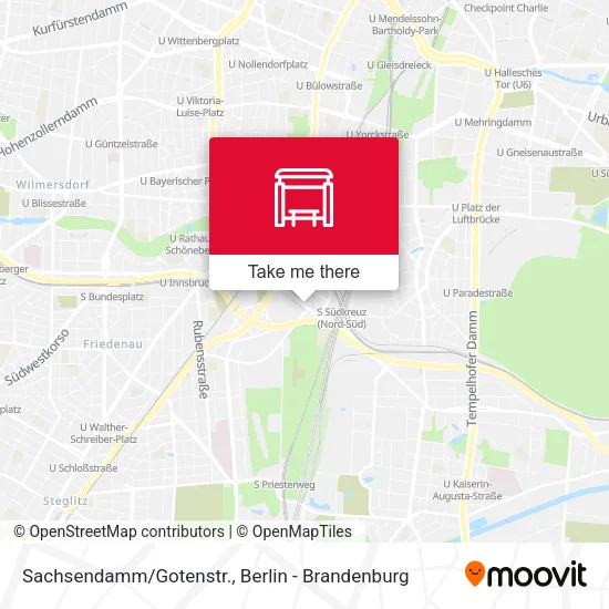 Карта Sachsendamm/Gotenstr.