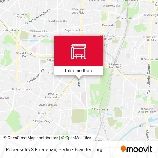 Rubensstr./S Friedenau map