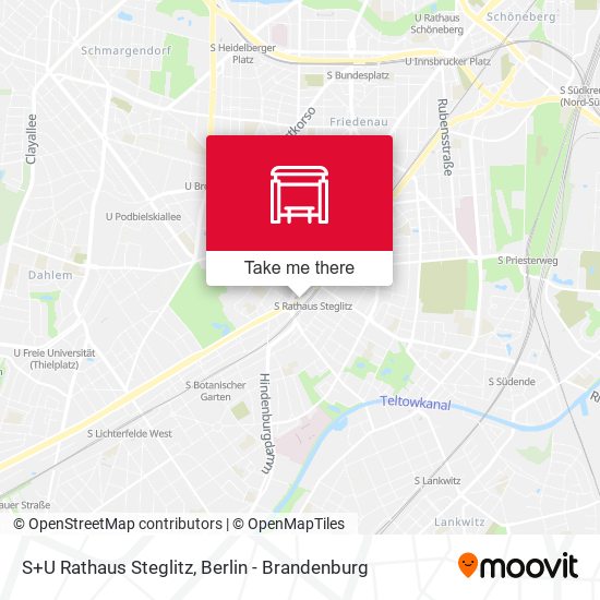 S+U Rathaus Steglitz map