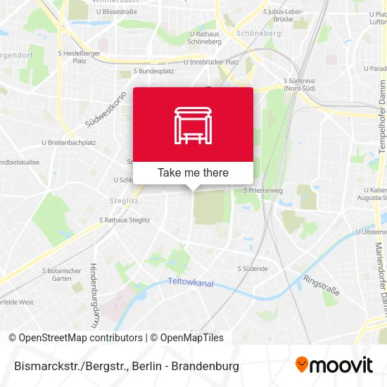 Карта Bismarckstr./Bergstr.