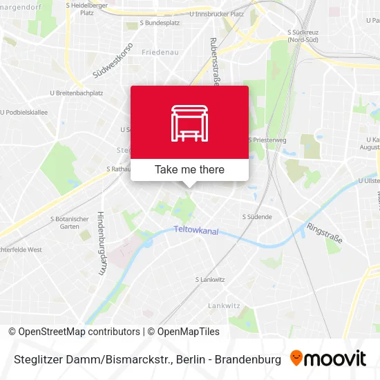 Карта Steglitzer Damm/Bismarckstr.