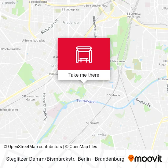 Карта Steglitzer Damm/Bismarckstr.