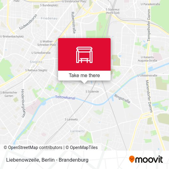 Карта Liebenowzeile