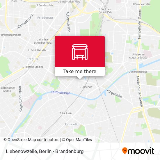 Liebenowzeile map