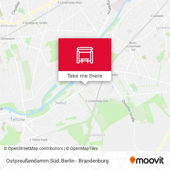 Ostpreußendamm Süd map