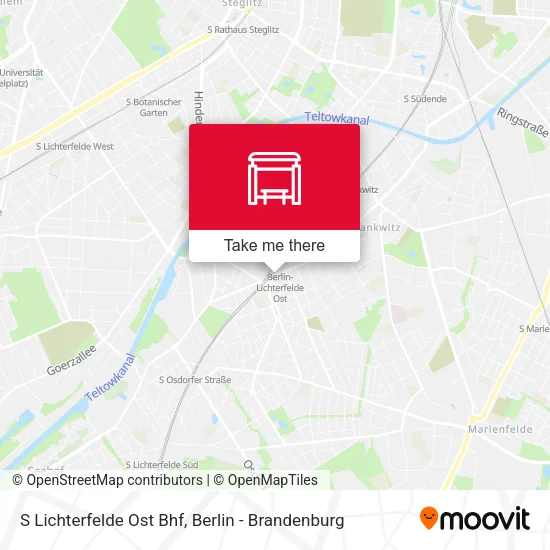 Карта S Lichterfelde Ost Bhf