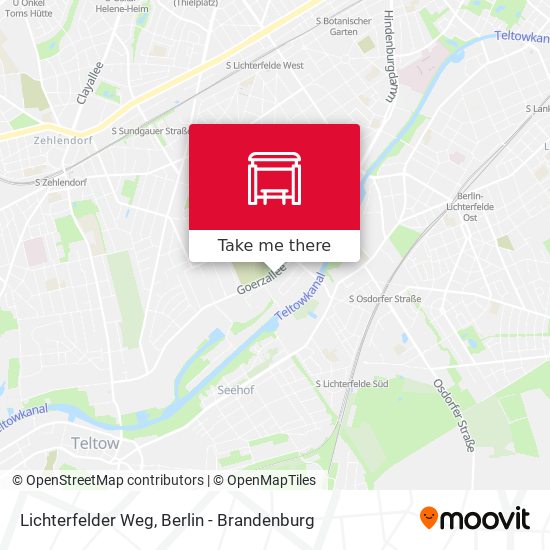 Lichterfelder Weg map