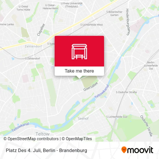 Карта Platz Des 4. Juli