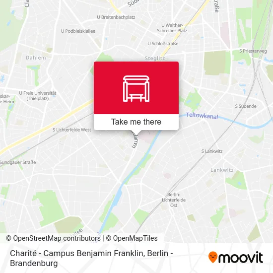 Charité - Campus Benjamin Franklin map