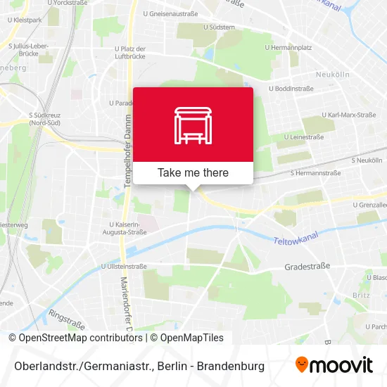 Карта Oberlandstr./Germaniastr.