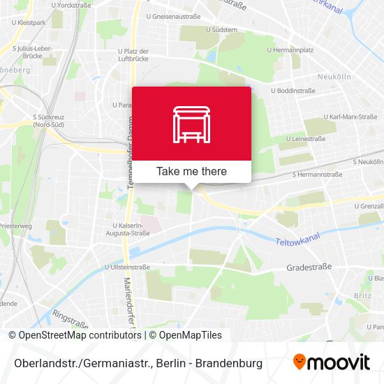 Карта Oberlandstr./Germaniastr.