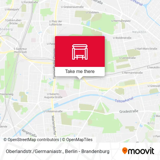 Карта Oberlandstr./Germaniastr.
