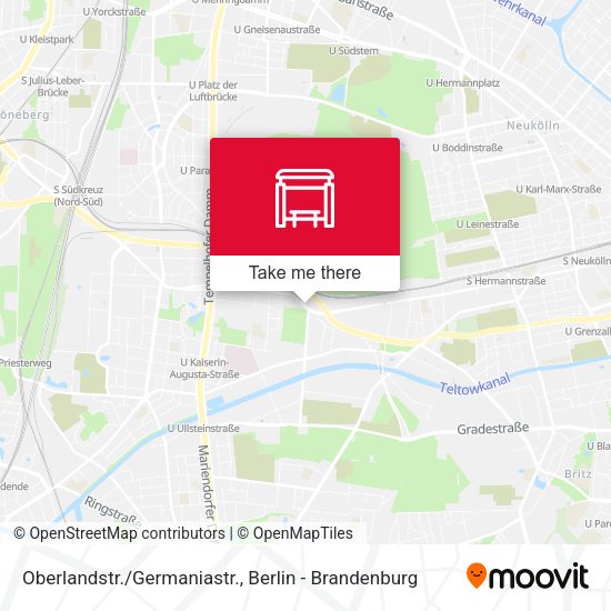 Карта Oberlandstr./Germaniastr.