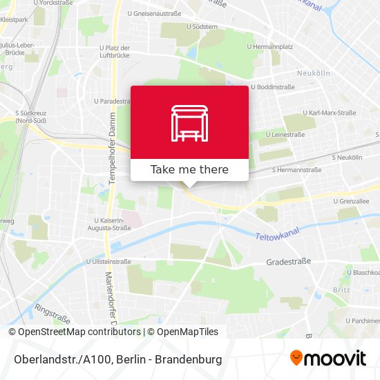 Карта Oberlandstr./A100