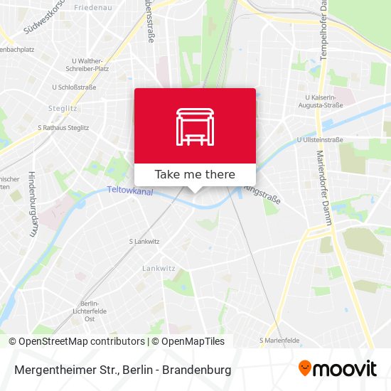 Mergentheimer Str. map