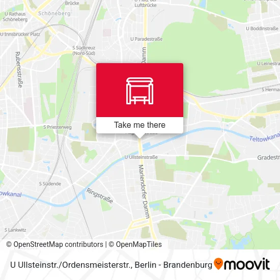 Карта U Ullsteinstr. / Ordensmeisterstr.