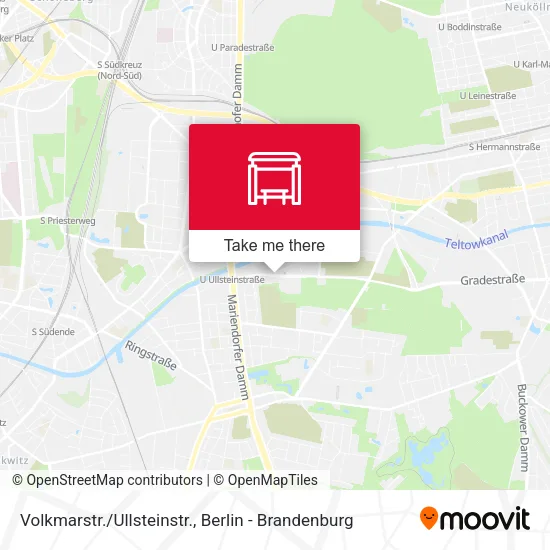 Карта Volkmarstr./Ullsteinstr.