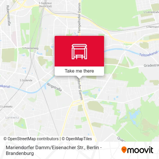 Карта Mariendorfer Damm / Eisenacher Str.