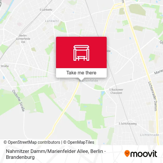 Карта Nahmitzer Damm / Marienfelder Allee