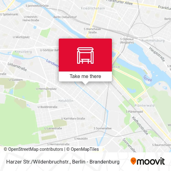 Карта Harzer Str./Wildenbruchstr.