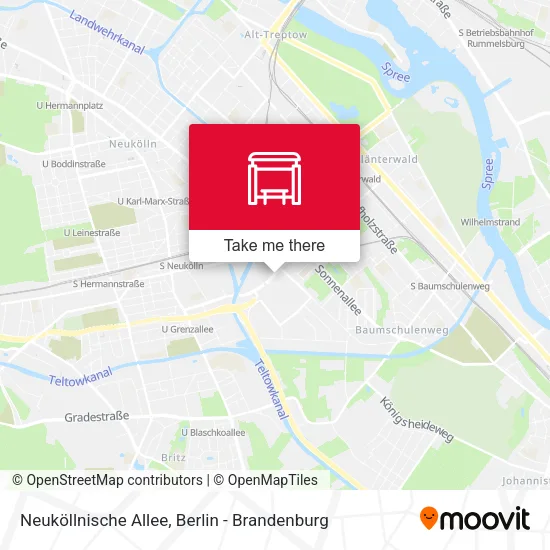 Карта Neuköllnische Allee