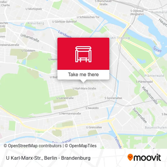 Карта U Karl-Marx-Str.