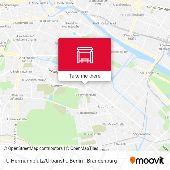 Карта U Hermannplatz/Urbanstr.