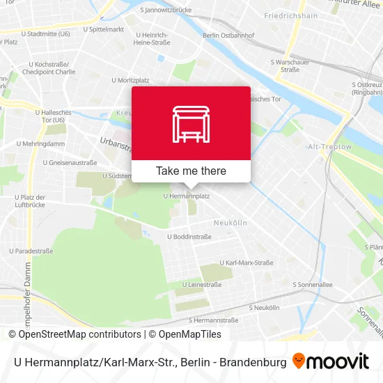 Карта U Hermannplatz/Karl-Marx-Str.