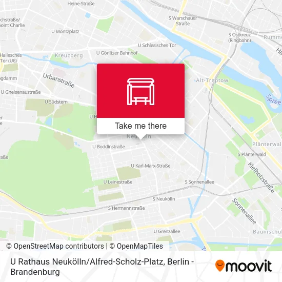 Карта U Rathaus Neukölln / Alfred-Scholz-Platz