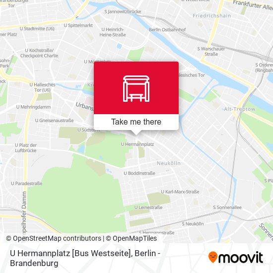 U Hermannplatz [Bus Westseite] map