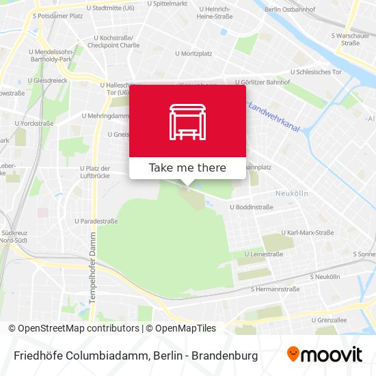 Friedhöfe Columbiadamm map