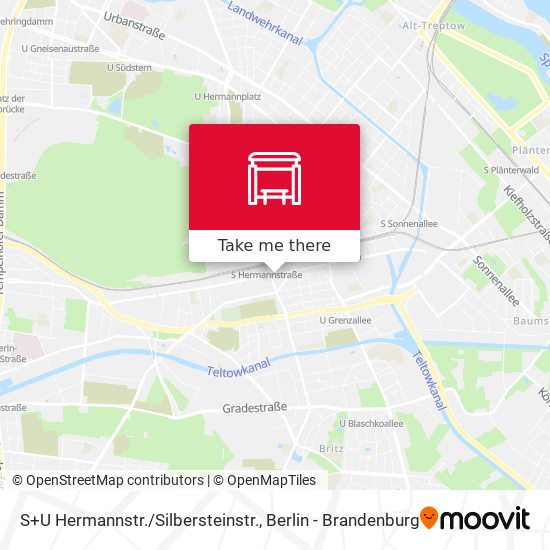 S+U Hermannstr. / Silbersteinstr. map