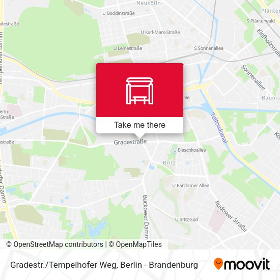 Карта Gradestr./Tempelhofer Weg