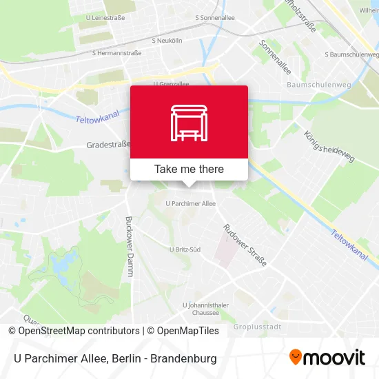 Карта U Parchimer Allee