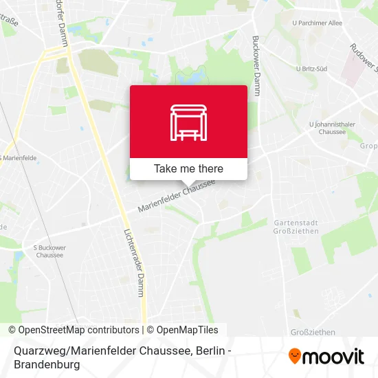 Quarzweg/Marienfelder Chaussee map