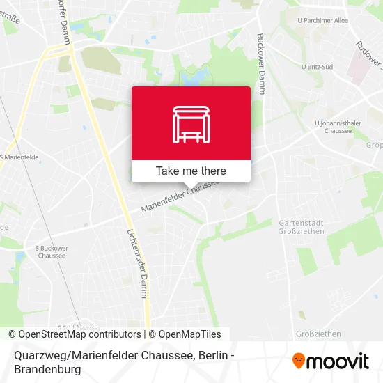 Quarzweg/Marienfelder Chaussee map