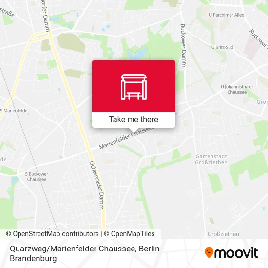 Quarzweg/Marienfelder Chaussee map