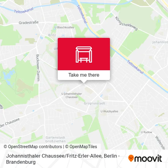 Johannisthaler Chaussee / Fritz-Erler-Allee map