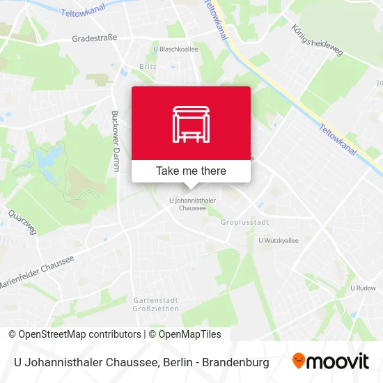 U Johannisthaler Chaussee map