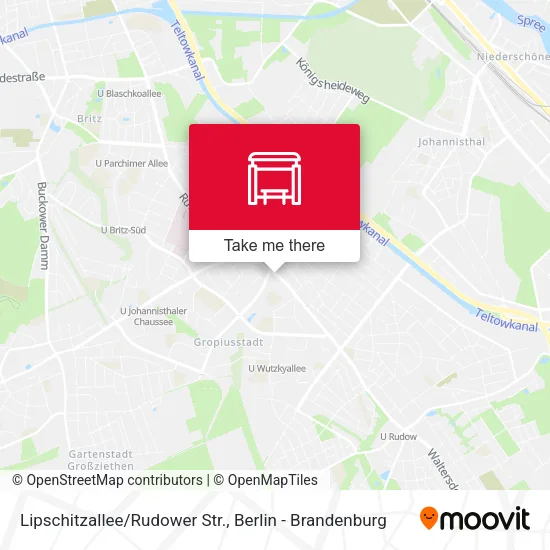 Карта Lipschitzallee/Rudower Str.