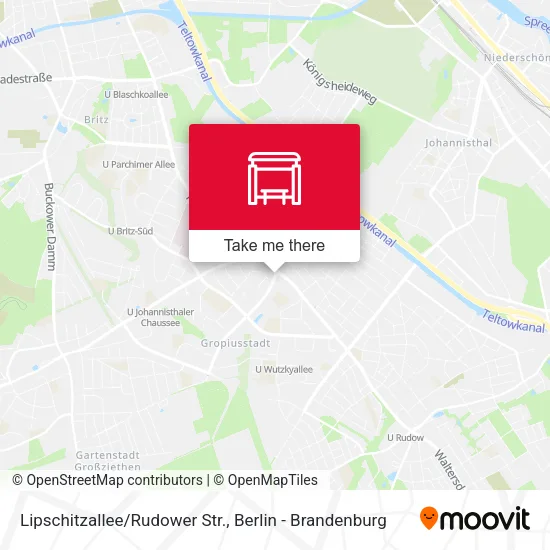 Карта Lipschitzallee/Rudower Str.