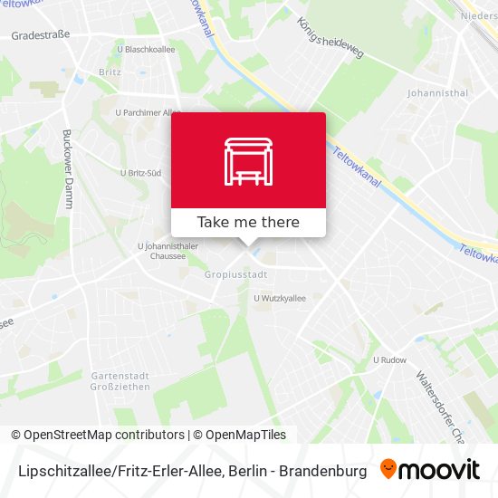 Lipschitzallee / Fritz-Erler-Allee map